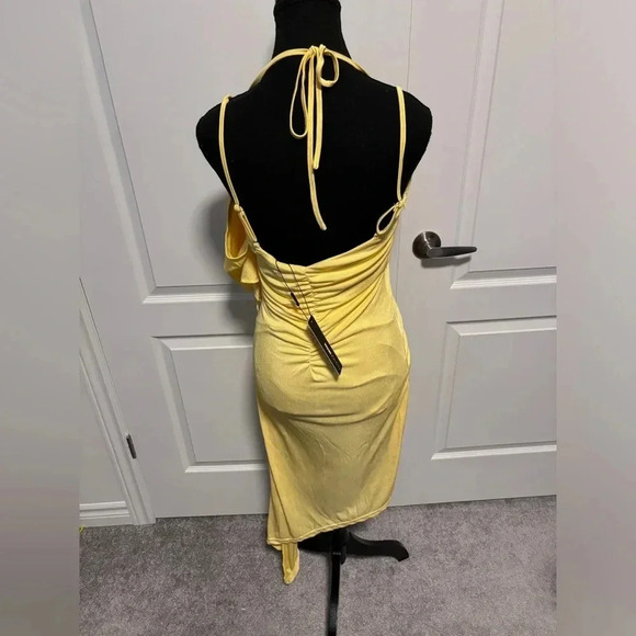 NWT | Fashion Nova | Yellow  Fluttering About Mini Dress | Size M - Picture 5 of 7